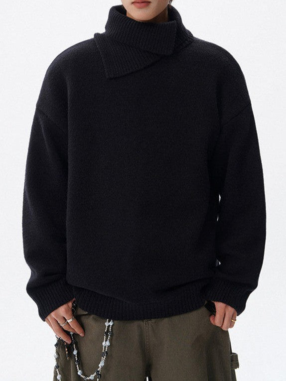 デザイナーズタートルネック ニットセーター